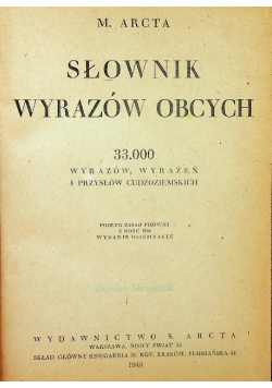 Słownik wyrazów obcych 1947 r