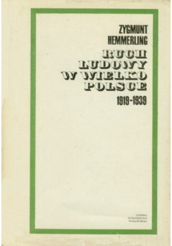 Ruch ludowy w wielkopolsce 1919 1939