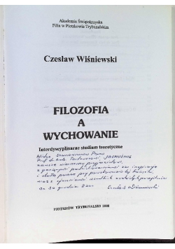 Filozofia a wychowanie