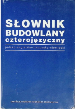 Słownik budowlany czterojęzyczny