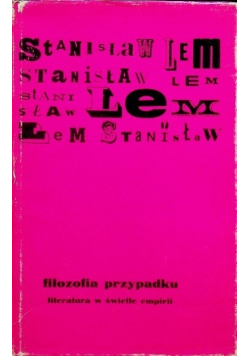 Filozofia przypadku tom I