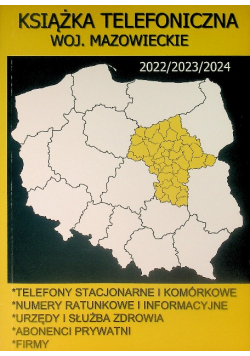 Książka telefoniczna woj. mazowieckie 2022/2023/2024