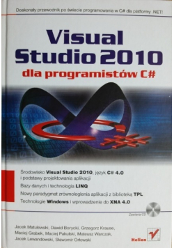Visual Studio 2010 dla programistów C#