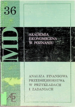 Analiza finansowa przedsiębiorstwa w przykładach i zadaniach