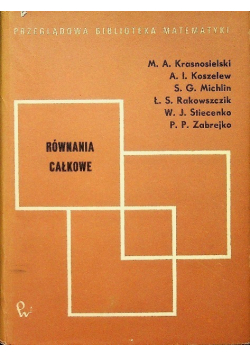 Równania całkowe
