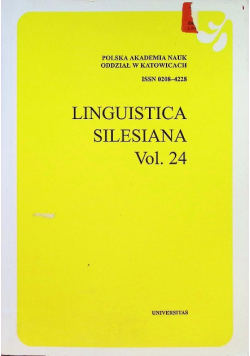 Linguistica Silesiana vol 24