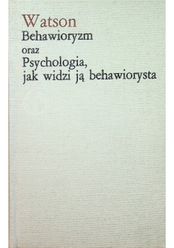 Behawioryzm oraz Psychologia