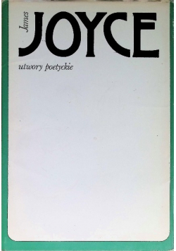 Joyce Utwory poetyckie
