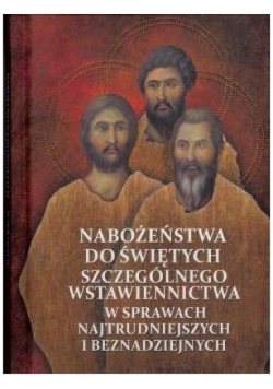 Nabożeństwo do świętych szczególnego wstawiennictwa w sprawach najtrudniejszych i beznadziejnych