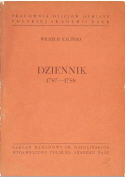 Dziennik 1787 - 1788