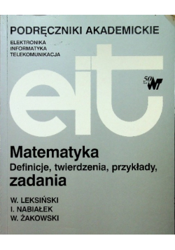 Matematyka definicje twierdzenia przykłady zadania