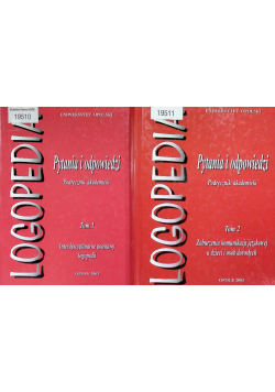 Logopedia Pytania i odpowiedzi Tom I i II