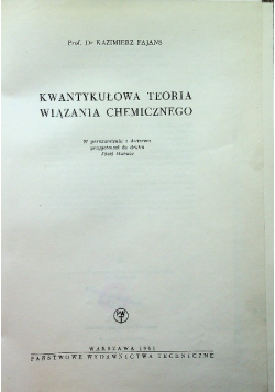 Kwantykułowa teoria wiązania chemicznego