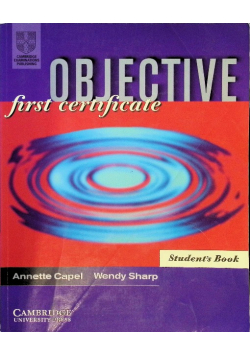 Objective First Certificate Students book