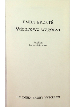 Biblioteka Gazety Wyborczej Tom 13 Wichrowe wzgórza