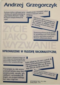 Życie jako wyzwanie Wprowadzenie w filozofię racjonalistyczną