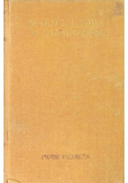 Modlitwa na każdą godzinę 1931 r.