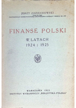 Finanse Polski w latach 1924 i 1925 1925 r.