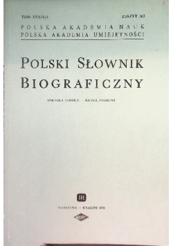 Polski słownik biograficzny tom XXIX / 4 zeszyt 163