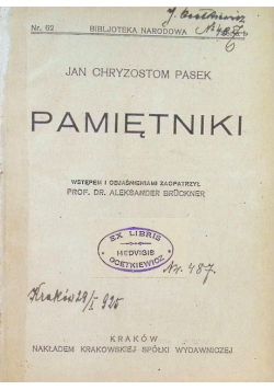 Pamiętniki 1924 r.
