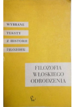 Filozofia włoskiego Odrodzenia