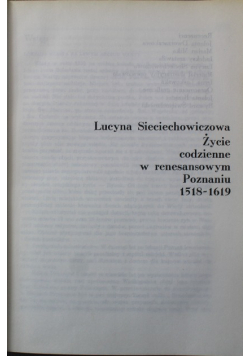 Życie codzienne w renesansowym Poznaniu