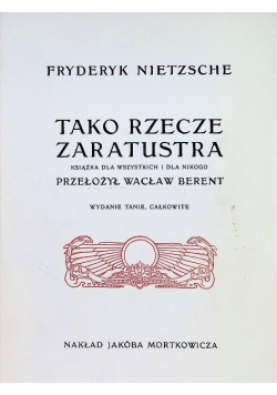 Tako rzecze Zaratustra