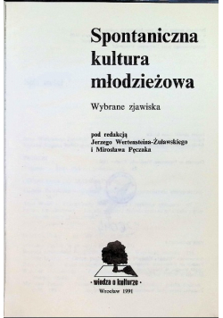 Spontaniczna kultura młodzieżowa