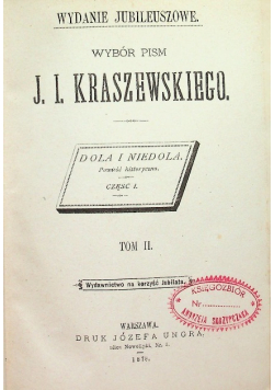 Wybór pism J. I. Kraszewskiego Tom 2, 1878 r.