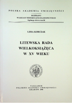 Litewska rada wielkoksiążęca w XV wieku