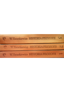 Historia filozofii Tom I do III