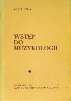 Wstęp do muzykologii