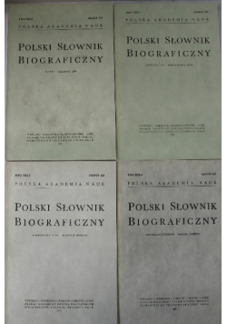 Polski słownik biograficzny XXX Tom 1 do 4