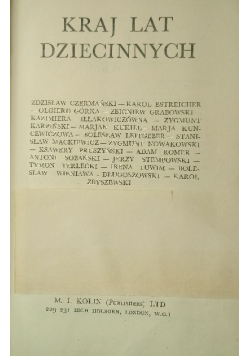 Kraj Lat Dziecinnych, 1942 r.