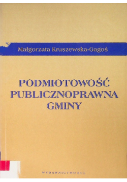 Podmiotowość publicznoprawna gminy