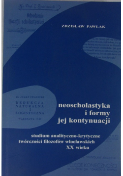 Neoscholastyka i formy jej kontynuacji