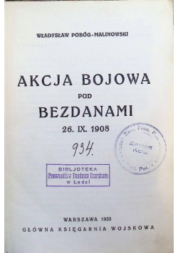 Akcja bojowa pod bezdanami 1933 r.