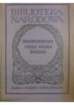 Średniowieczna poezja polska świecka