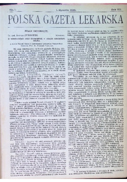 Polska Gazeta Lekarska Rok VII 1928 r.