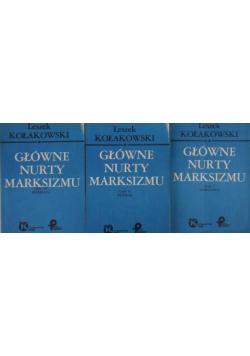 Główne nurty Marksizmu Część I do III