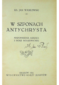W szponach Antychrysta 1924 r