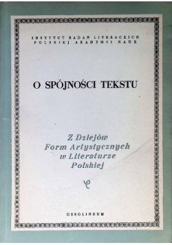 O spójności tekstu