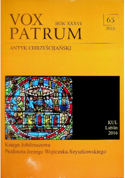 Vox patrum Antyk chrześcijański Nr 65 / 16
