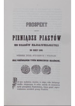 Pieniądze Piastów