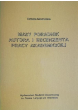 Mały poradnik autora i recenzenta pracy akademickiej