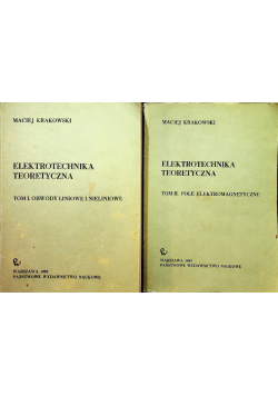 Elektrotechnika teoretyczna Tom 1 i 2