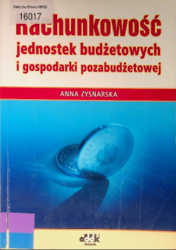 Rachunkowość jednostek budżetowych i gospodarki pozabudżetowej