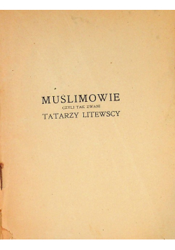 Muślimowie 1924 r.