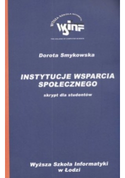 Instytucje wsparcia społecznego