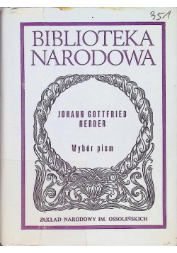 Herder Wybór pism
